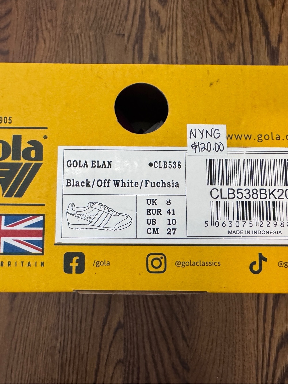 Gola Classics Women’s Elan sneakers, new in box - Picture 8 of 9